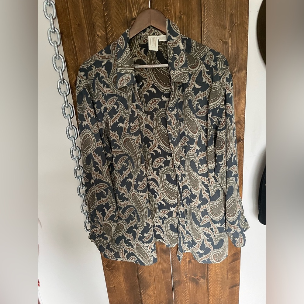 Retro 70s style chiffon